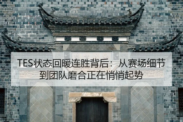 TES状态回暖连胜背后：从赛场细节到团队磨合正在悄悄起势 - 相关报道缩略图